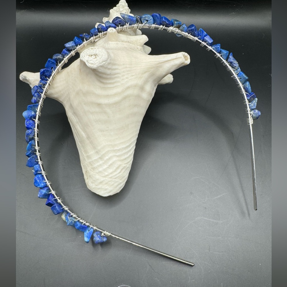 Handmade Lapis Headband